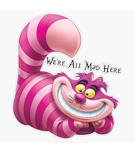 Amazon.com: Cheshire Cat Grin - Adhesivo de vinilo impermeable